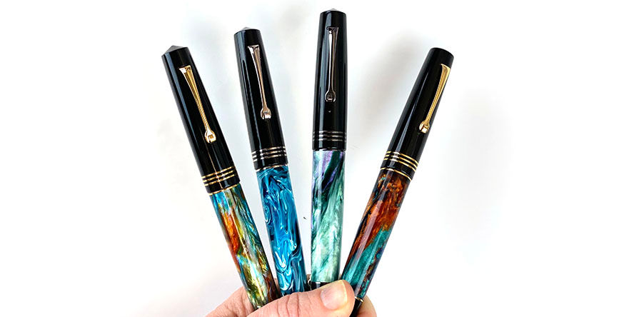 Leonardo Officina Italiana Momento Zero Brooks Exclusive Fountain Pens leonardo_momento_zero_exclusive_brooks_resin_fountain_pens
