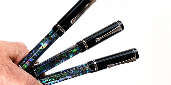 conklin_abalone_nights_duragraph_pens_in_hand