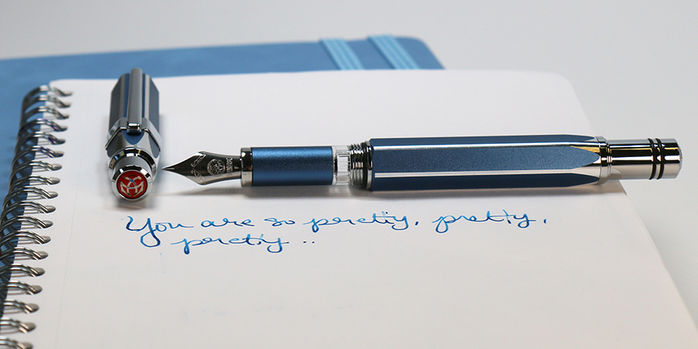 twsbi_precision_gemini_blue_fountain_pen_uncapped