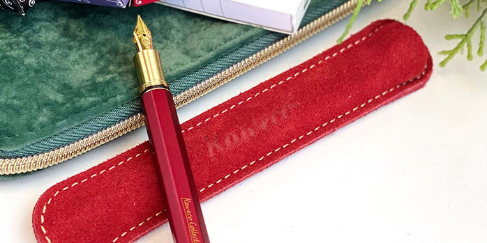 kaweco_special_series_red_fountain_pen_with_pen_sleeve