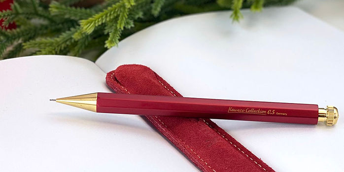 kaweco_special_series_RED_mechanical_pencil_with_pen_sleeve