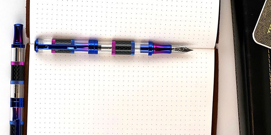 Monteverde Regatta Demo Rainbow Limited Edition Fountain Pens monteverde_limited_edition_regatta_rainbow_demo_fountain_pen_posted