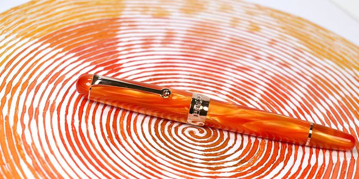 penlux_masterpiece_delgado_tangerine_fountain_pens
