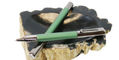 monteverde_ritma_rollerball_pens_anodized_green_uncapped