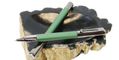monteverde_ritma_rollerball_pens_anodized_green_uncapped