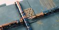 conklin_endura_deco_crest_demo_blue_rose_gold_fountain_pen_on_notebook