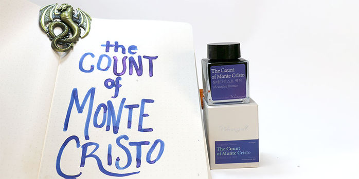 wearingeul_world_literature_count_of_monte_cristo_ink_swatch_with_brause_ornament_nib