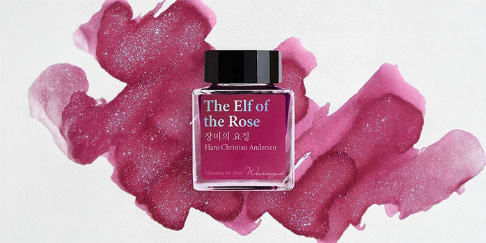 wearingeul_world_literature_the_elf_of_the_rose_ink_swatch_and_bottle