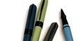 pineider_avatar_ur_matte_black_rollerball_pens_ice_blue_uncapped