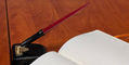 platinum_desk_pen_stand_with_red_desk_pen