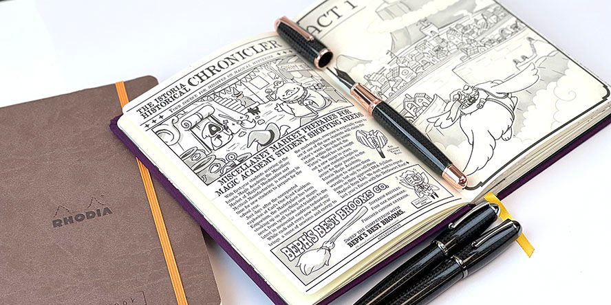 Monteverde SUPERMEGA™ Carbon Fiber Fountain Pens monteverde_supermega_carbon_fiber_fountain_pen_with_heroes_journal