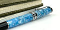 aurora_optima_365_celeste_blue_fountain_pen_from_side