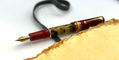 maiora_alpha_aurum_limited_edition_fountain_pen_posted_with_book