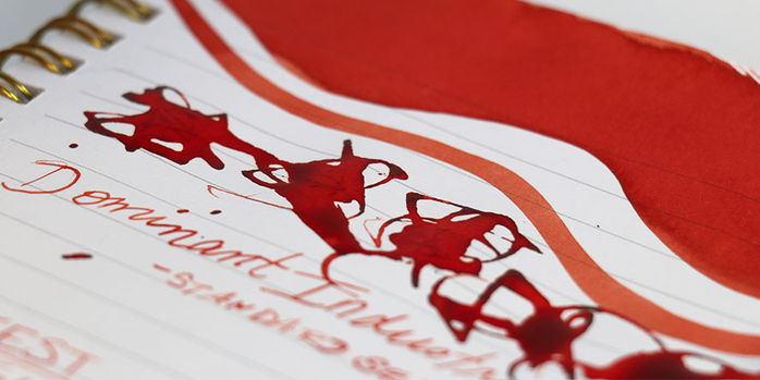 dominant_industry_standard_series_maple_ink_swatch_and_writing_sample