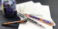 conklin_endura_deco_crest_rollerball_pens_uncapped