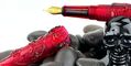 benu_skull_and_roses_red_rose_fountain_pen