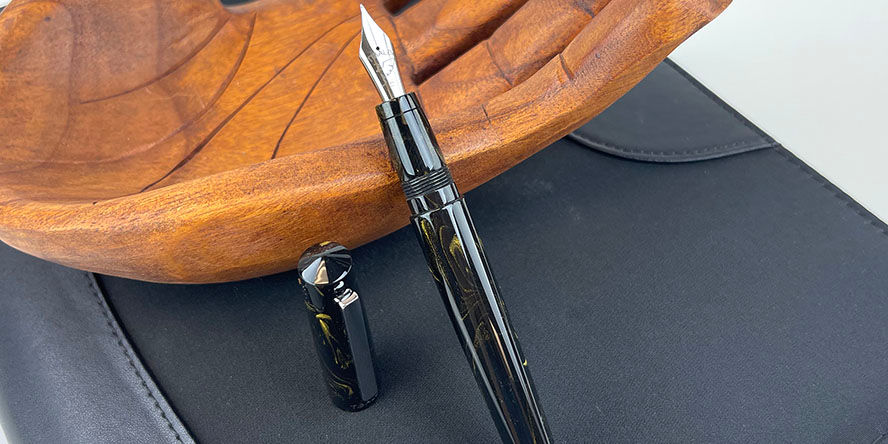 Tibaldi Infrangibile Black Gold Fountain Pens tibaldi_infrangibile_black_gold_fountain_pens