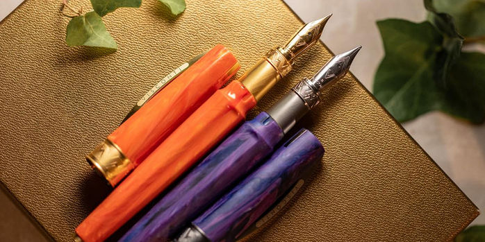 visconti_mirage_mythos_collection_fountain_pens_demeter_and_persephone_both_uncapped