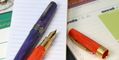 visconti_mirage_mythos_collection_fountain_pens_demeter_and_persephone_one_uncapped_on_notebook