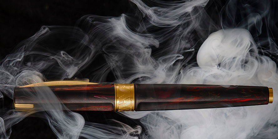 Visconti Mirage Mythos Collection  Rollerball Pens visconti_mirage_mythos_hades_rollerball_pens_in_smoke