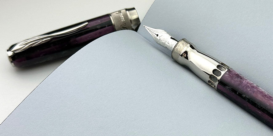 Pineider Arco Stilo Violet Fountain Pens