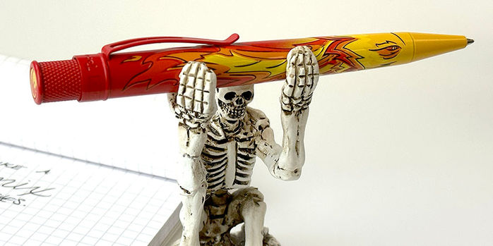 retro_51_exclusive_rise_of_the_phoenix_tornado_rollerball_with_forevermore_skeleton_pen_holder