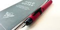 platinum_curidas_le_matte_red_fountain_pen_beside_field_notes