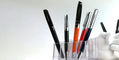 s_t_dupont_defi_millennium_fountain_pens_in_pen_holder