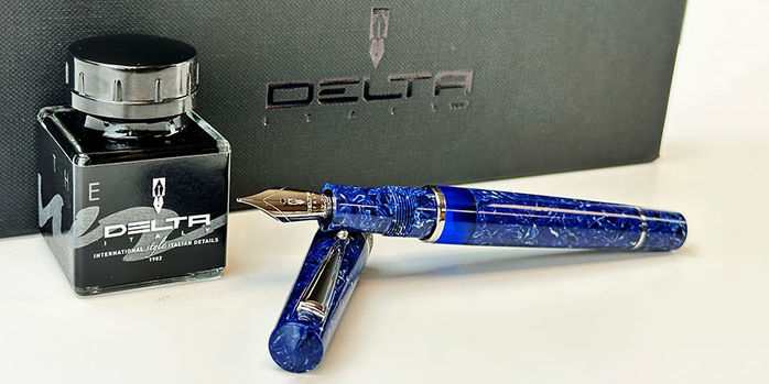 delta_lapis_blue_celluloid_limited_edition_188_fountain_pens_with_full_bottle_of_ink