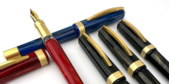 Visconti Opera gold penna stilografica rossa - All Pens