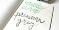 ferris_wheel_press_calligraphy_inks_pressman_grey_and_courtly_clover_writing_sample