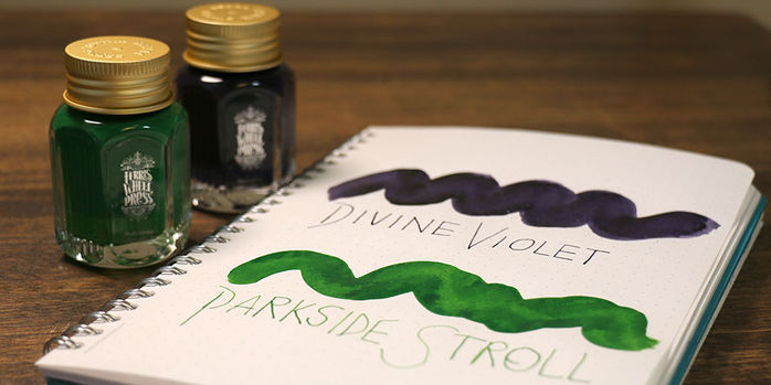 ferris_wheel_press_fanciful_events_calligraphy_inks_parkside_stroll_and_divine_violet