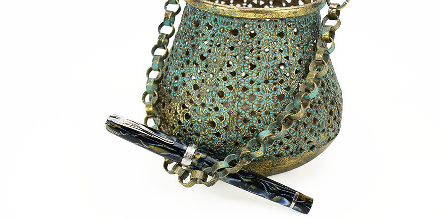 Pineider Ancient Material Rollerball Pens pineider_ancient_material_wild_blue_rollerball