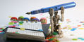 ferris_wheel_press_limited_edition_aluminum_carousel_blue_revelry_fountain_pen_with_skelelton