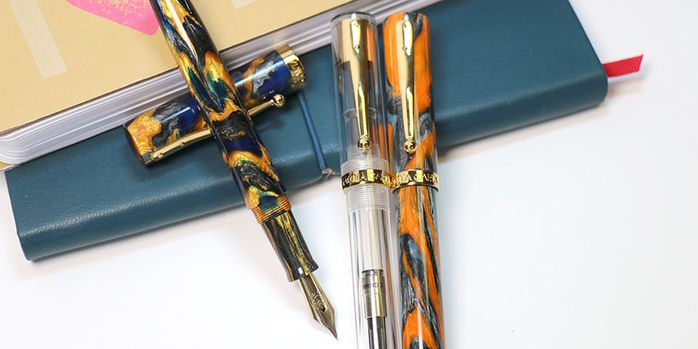 magna_carta_mag_600_sunset_twilight_and_demonstrator_pens_one_uncapped