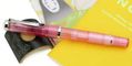 pelikan_m205_rose_quartz_fountain_pens_on_pen_rest