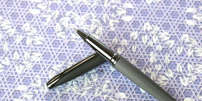 cross_atx_rollerball_pen_sandblasted_titanium_gray