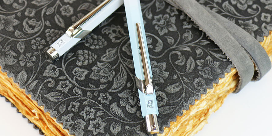 Caran dAche Blue Lagoon Set 844 Mechanical Pencil & 849 Ballpoint Pen