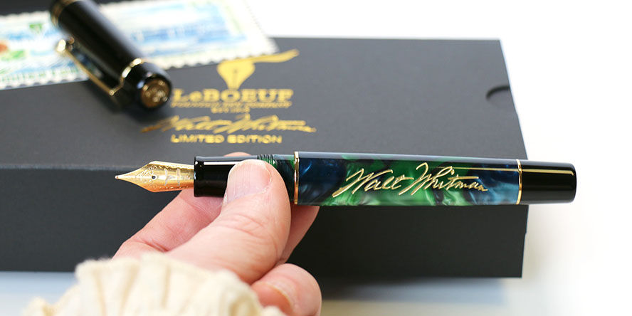 LeBoeuf Limited Edition Walt Whitman  Fountain Pens leboeuf_limited_edition_walt_whitman_fountain_pens_showing_nib_and_barrel