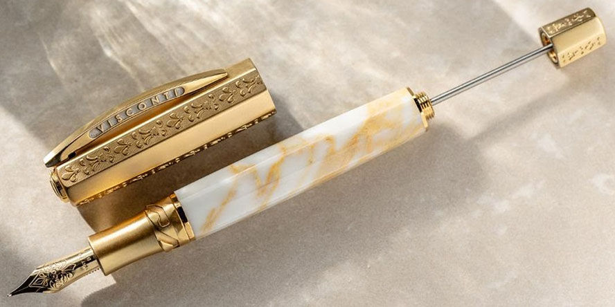 Visconti Il Magnifico Calacatta Gold  Fountain Pens visconti_Il_magnifico_calacatta_gold_fountain_pen