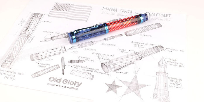 magna_carta_exclusive_sapphire_grand_old_glory_fountain_pens_capped_on_plans