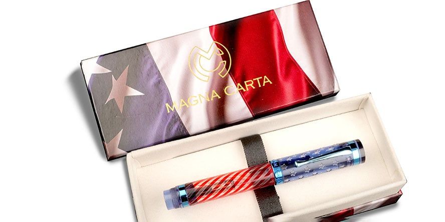 Magna Carta Exclusive Old Glory Sapphire Grand Fountain Pens