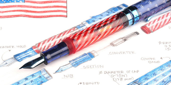magna_carta_exclusive_sapphire_grand_old_glory_fountain_pens_on_plan