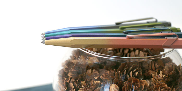 caran_dache_849_claim_your_style_edition_5_ballpoint_pens_on_vase