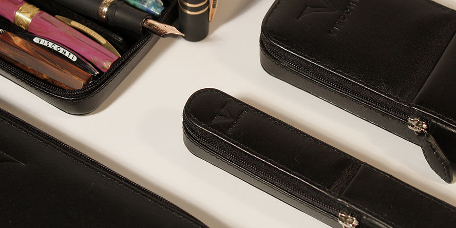 Visconti Classic Leather 1 Pen Place Pen Carrying Cases visconti_classic_leather_1_pen_place