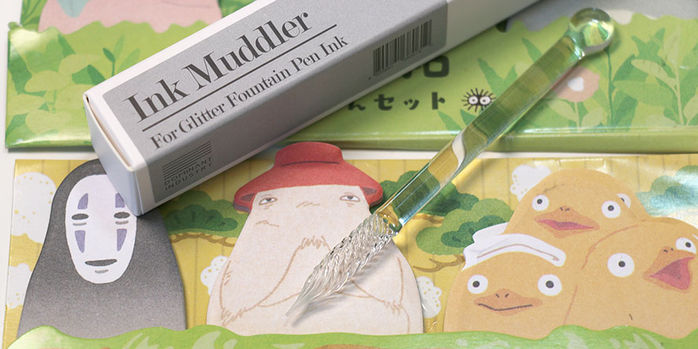 dominant_industry_ink_muddler_glass_dip_pens_with_ghibli_post_it_notes