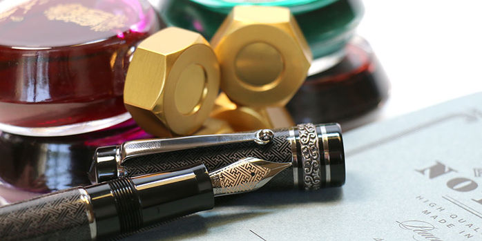 maiora_dedalo_limited_edition_fountain_pens_with_inks