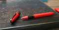 sheaffer_icon_rollerball_metallic_red_uncapped
