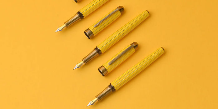 laban_antique_II_fountain_pens_yellow