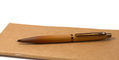 sheaffer_vfm_coffee_edition_ballpoint_pen_on_notebook